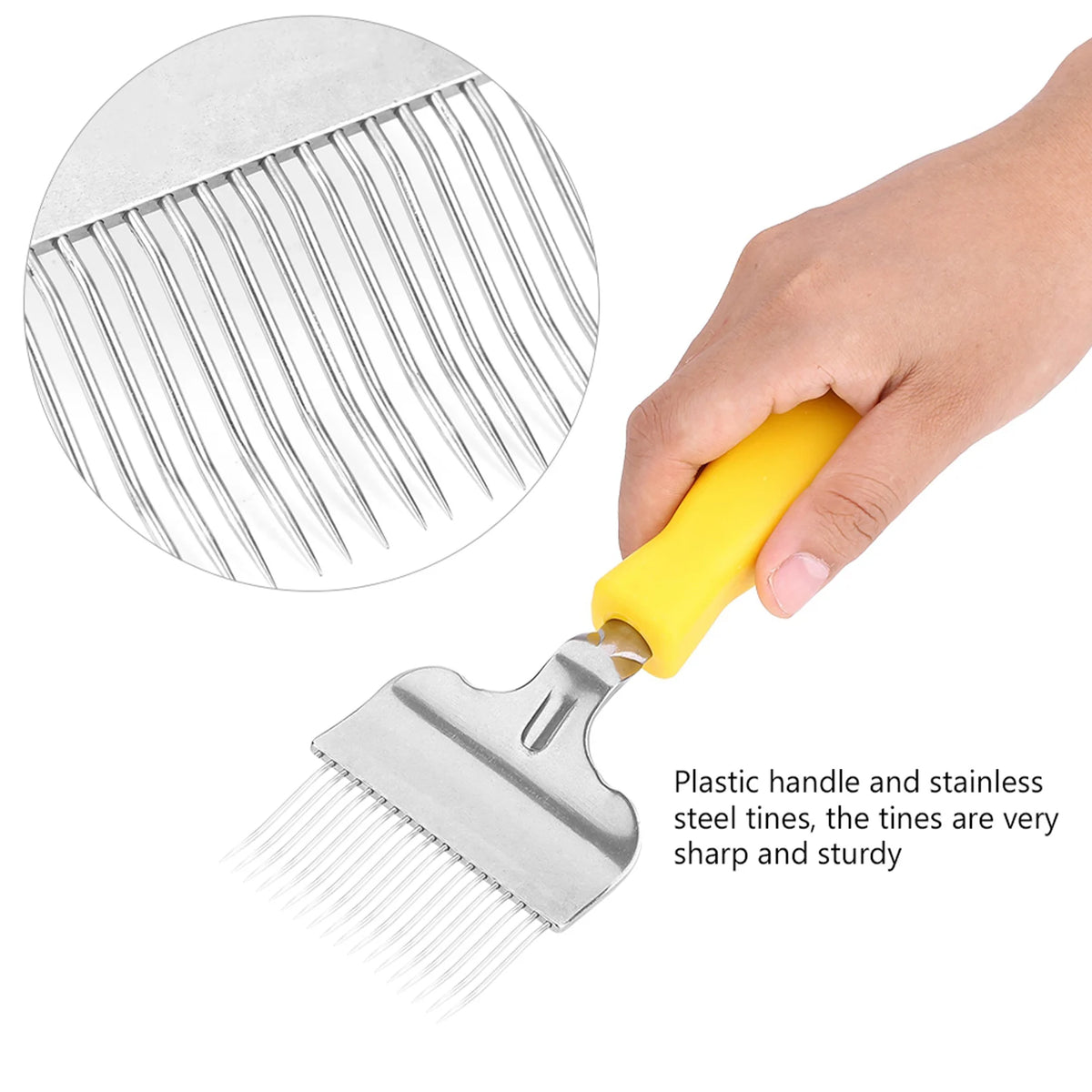 Stainless Steel Beekeeping Uncapping Fork &ndash; Sturdy Build