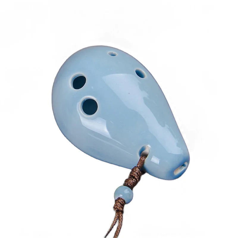 Mini Keramische 6 Gat Ocarina Voor Beginners Met Soprano C Toon