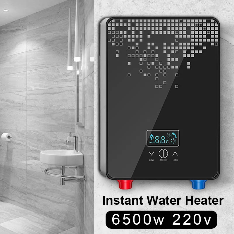 Instant Electric Water Heater Shower - Temp Display