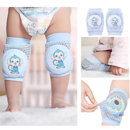 Kids Cotton Crawling Knee Pads &amp; Elbow Protectors
