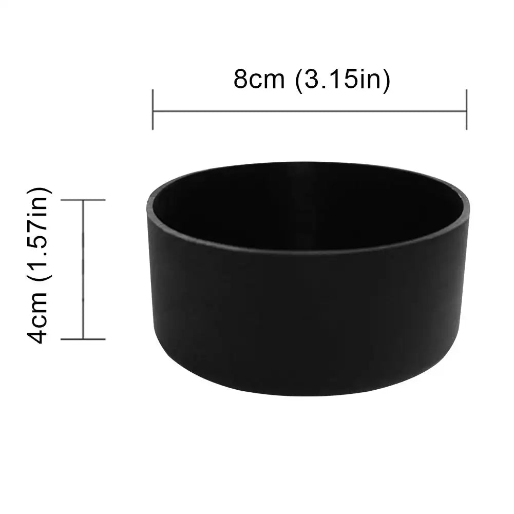 Silicone Boot Sleeve For 20oz 30oz 40oz Water Bottles Black