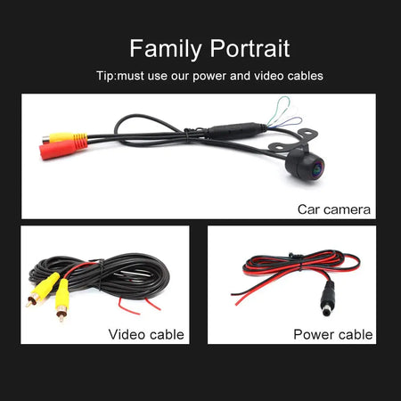 SMARTOUR AHD 1080P Car Front Rear View Back Up Camera 180° Fisheye Lens Full HD Night Vision Vehicle Reverse Camera Universal by InterCyprus Trading Ltd