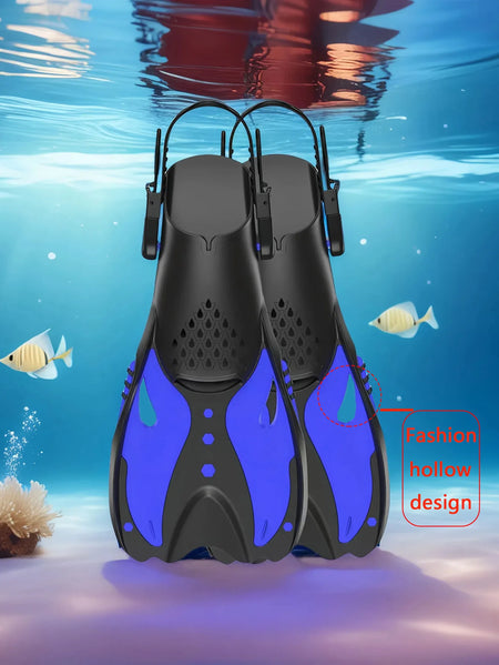 NoEnName Null 2710 &ndash; Adjustable Silicone Snorkeling Fins blue / L/XL