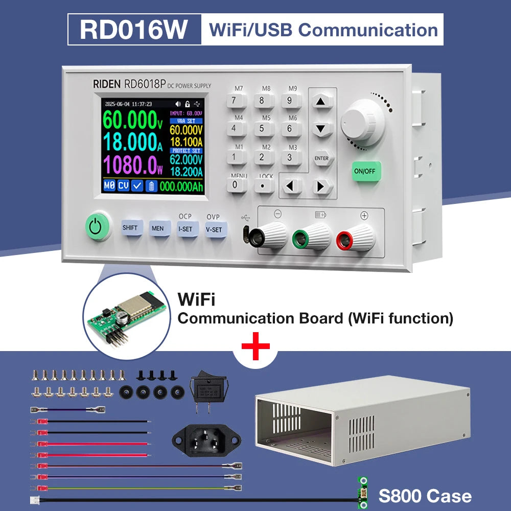 RD6018P D6018PW &ndash; Bench Power Supply USB WiFi Controller RD6018P-W S800