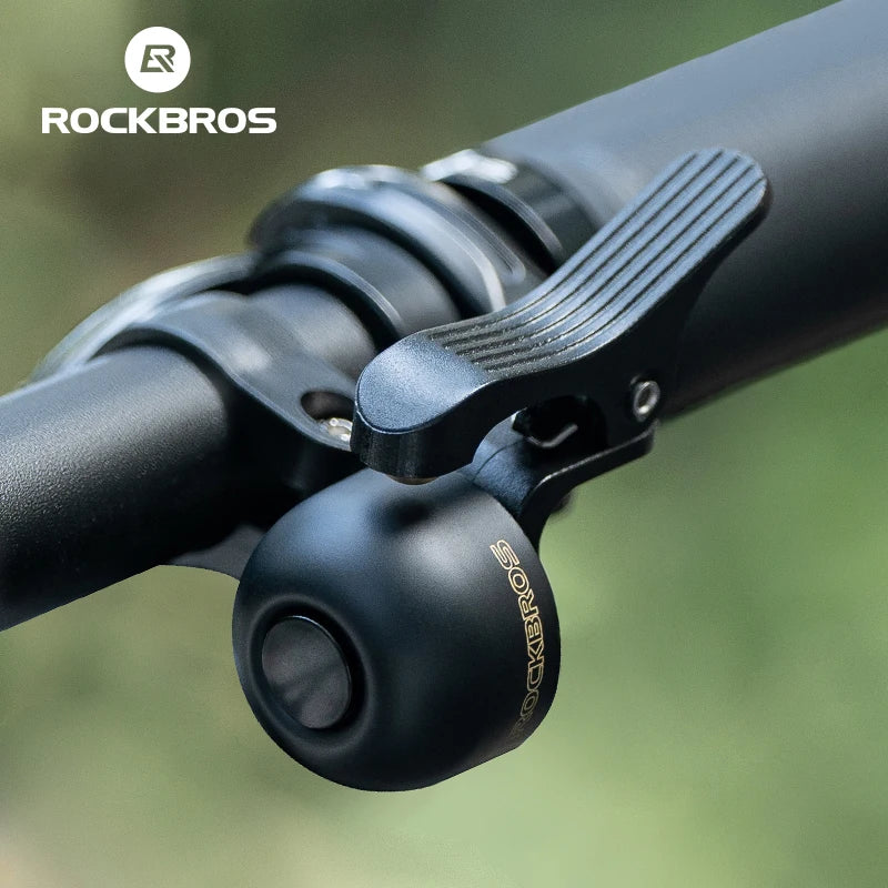 ROCKBROS Alloy Bike Bell with Crisp Sound and Easy Installation