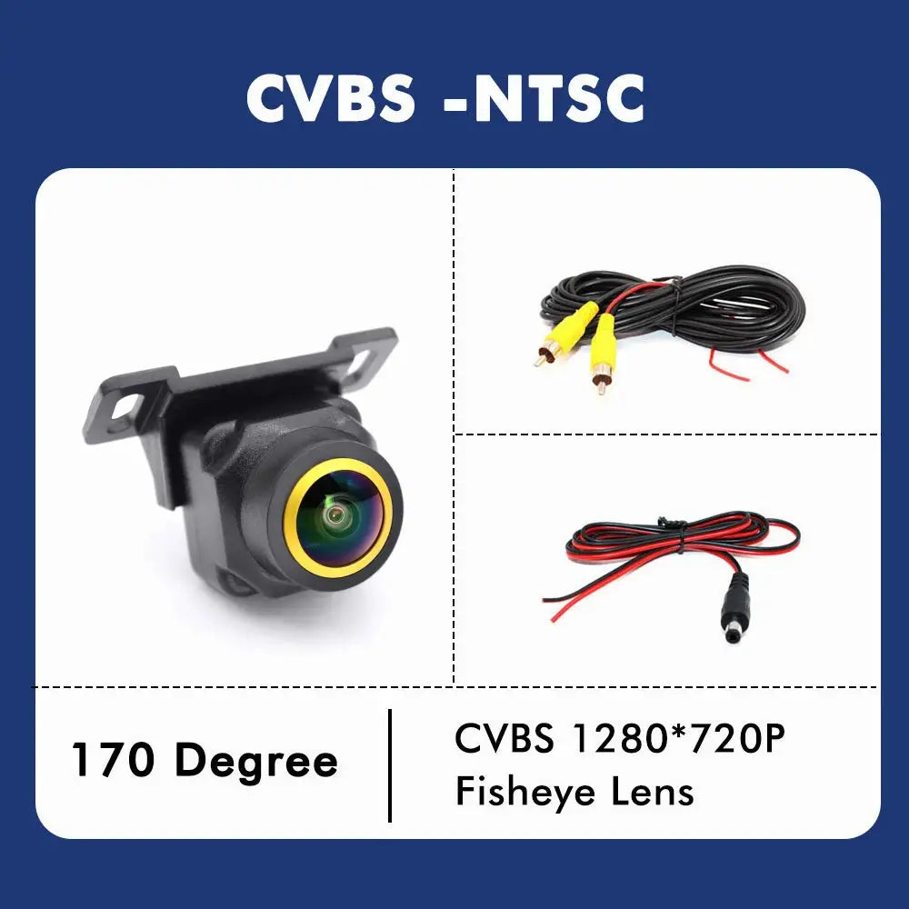 SMARTOUR AHD 1080P CCD CVBS 180 Degrees Fisheye Lens Car Front/Rear View Camera Starlight Night Vision Vehicle Reverse Camera by InterCyprus Trading Ltd