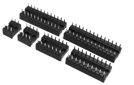 DIP IC Sockets Adaptor Solder Type Socket Kit 6/8/14/16/18/20/24/28 Pins