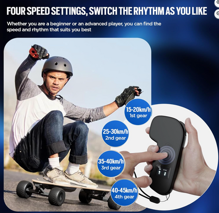 Qekud Electric Skateboard With Remote Control &ndash; Powerful