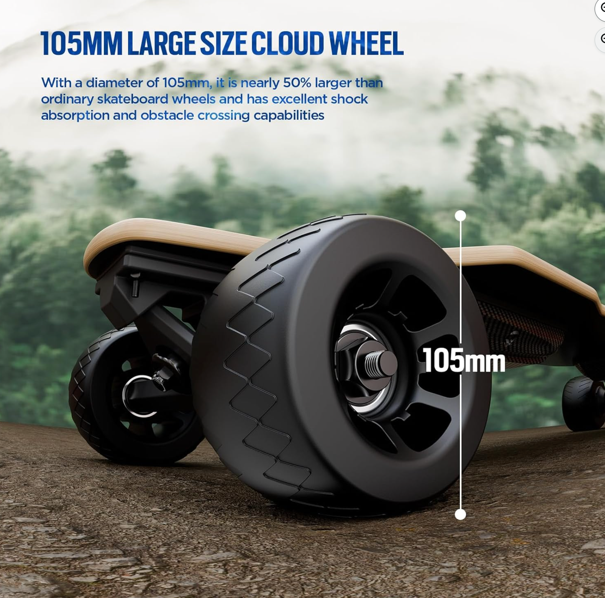 Qekud Electric Skateboard With Remote Control &ndash; Powerful