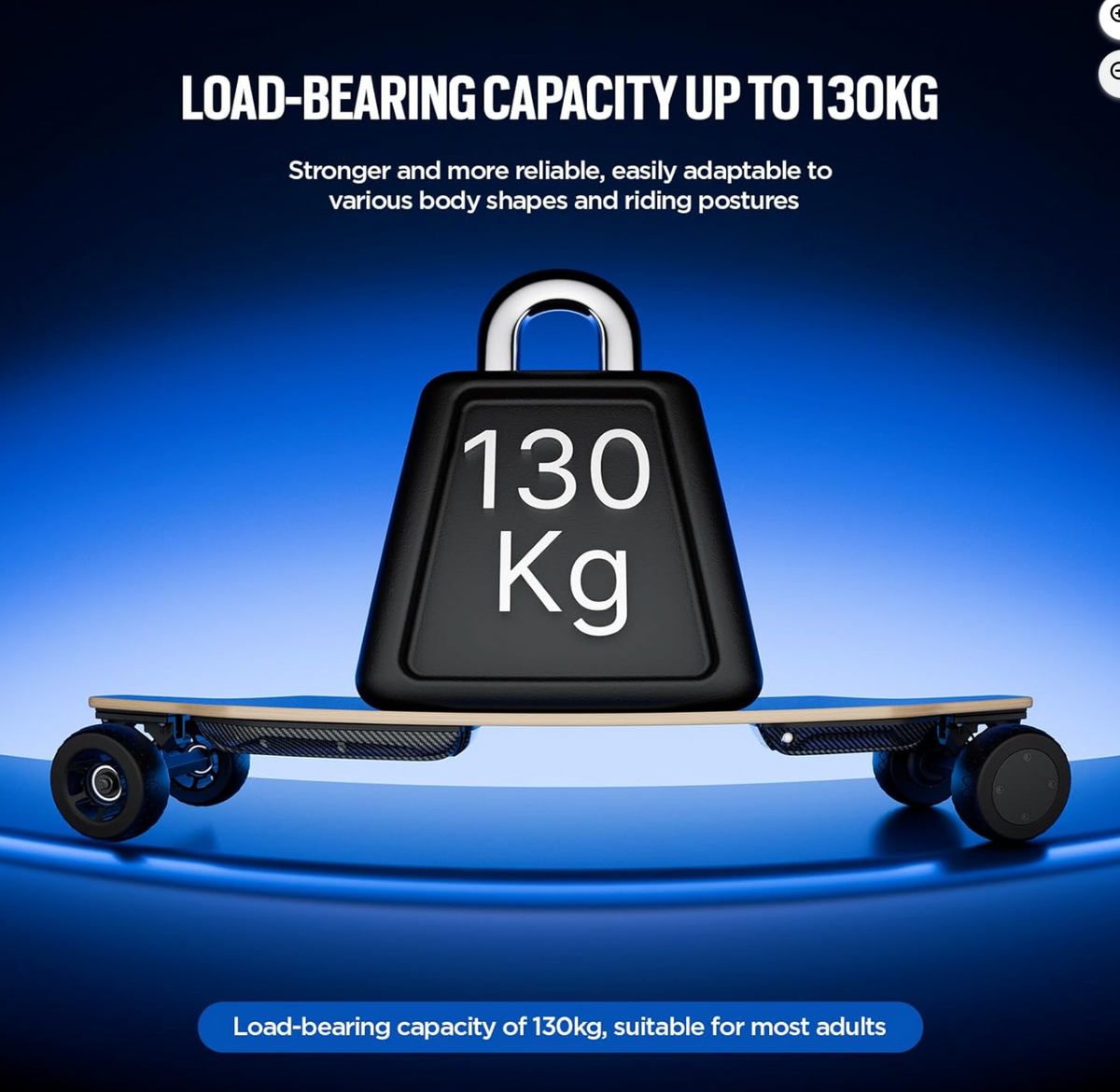 Qekud Electric Skateboard With Remote Control &ndash; Powerful