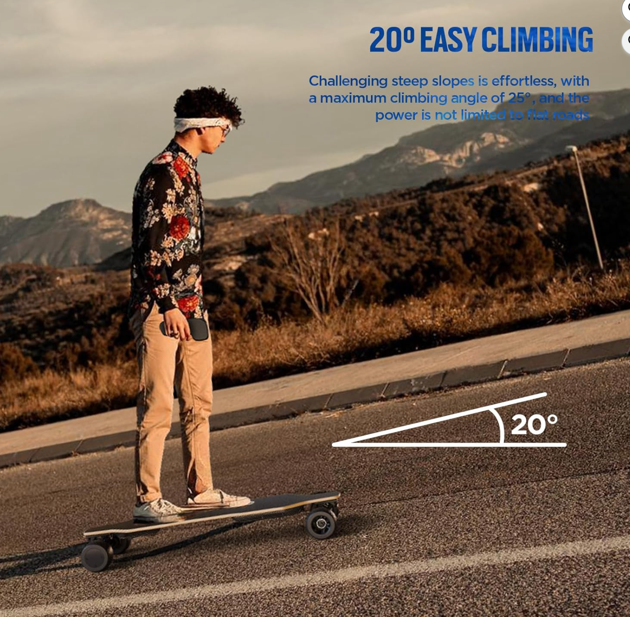 Qekud Electric Skateboard With Remote Control &ndash; Powerful