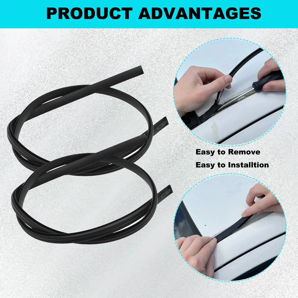 2PCS 75556-06080 75555-06080 For Toyota Camry 2012 2013 2014 2015 2016 Roof Rubber Drip Side Finish Moulding Seal Strip Trim New by InterCyprus Trading Ltd