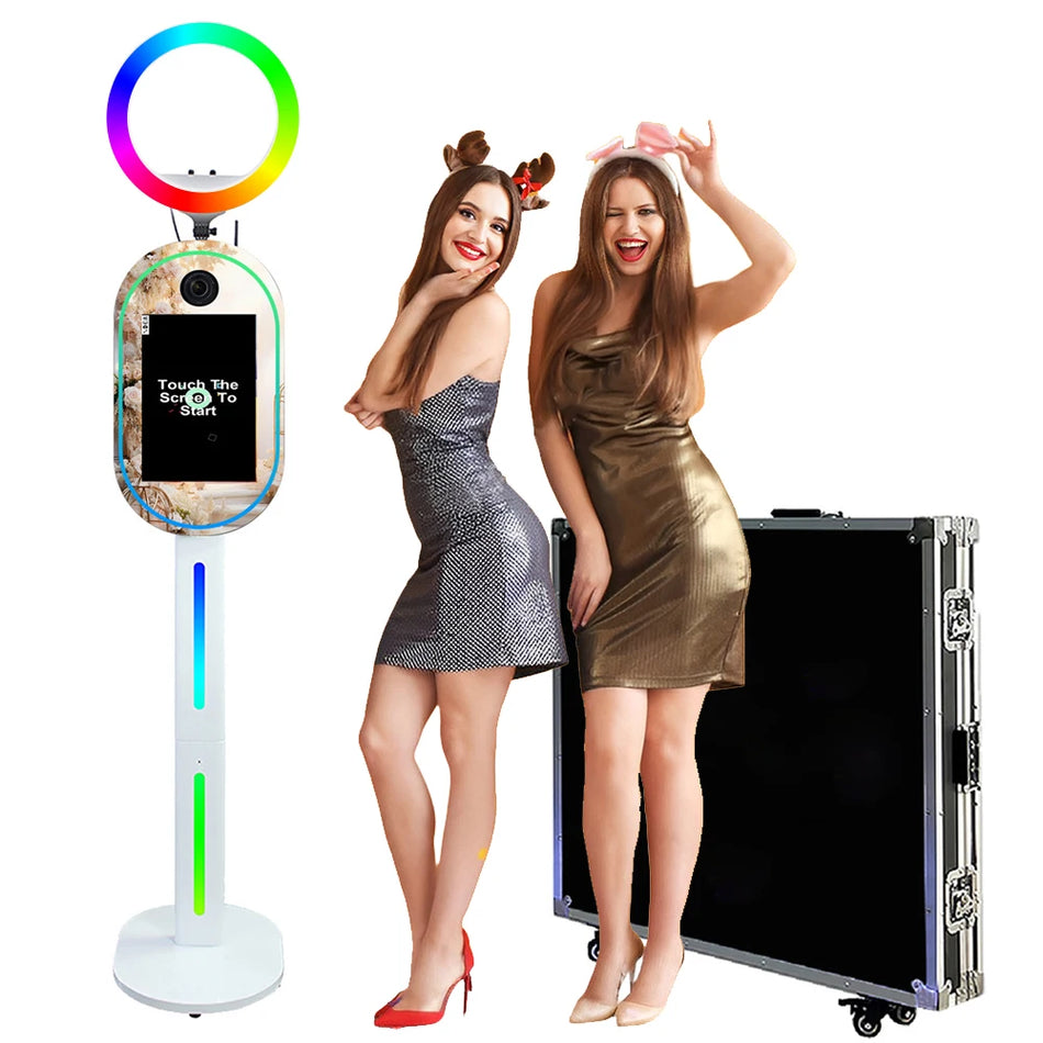 15.6 Inch Touch Screen Magic Mirror Photo Booth RGB Lights