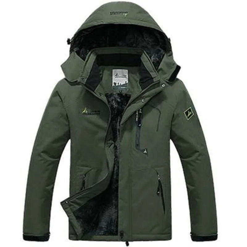 Winter Parka Men Windbreak Plus &ndash; Windproof Warmth army green / Asian XXXL 80-90kg