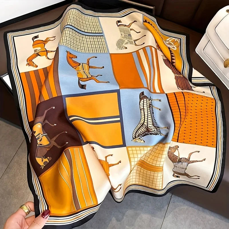 Luxury Silk Shawl Scarf &ndash; Elegant Versatile Fashion Wrap