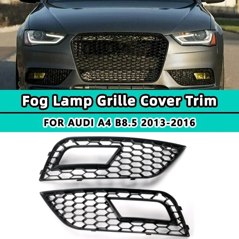 Rejilla de luz antiniebla para Audi A4 B8.5 2013-2016 estilo RS4, garantía de ajuste directo de ABS