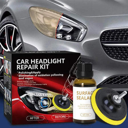 Car Headlight Restoration Kit &ndash; Easy Oxidation Removal