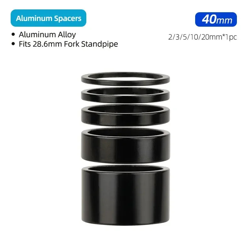 Deemount Bicycle Headset Spacer &ndash; Adjustable Height for Comfortable Riding ALBK 28.6 H40mm P5 / CHINA