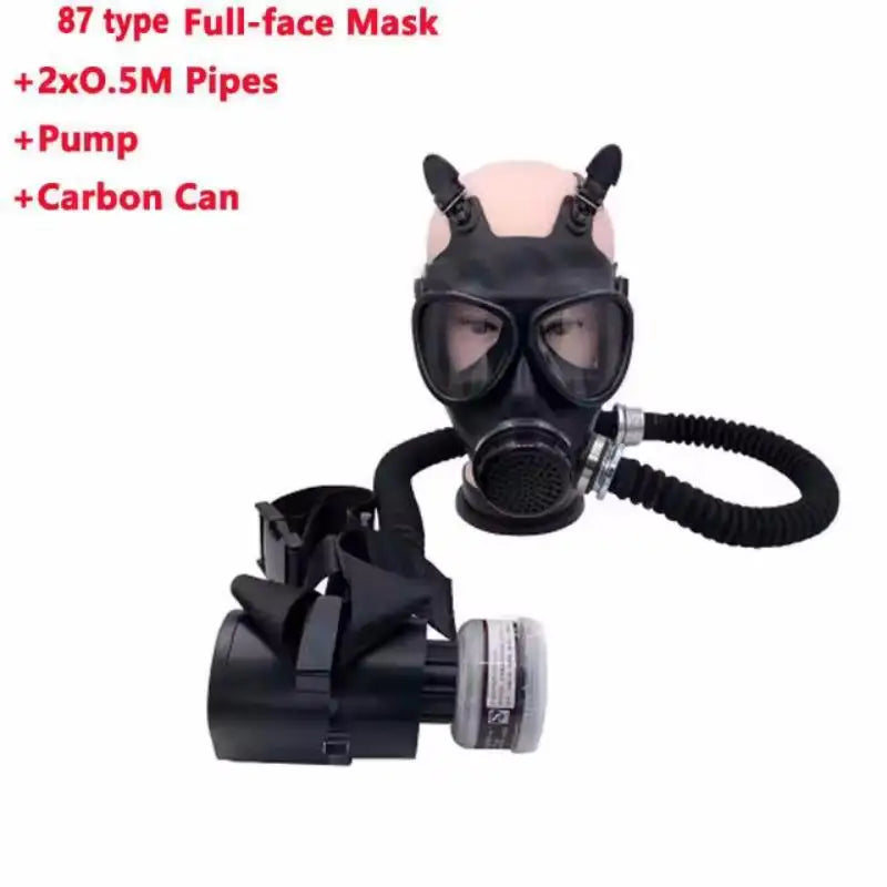 Protective Gas Mask Respirator Full Face &ndash; Constant Flow 87 Mask Set