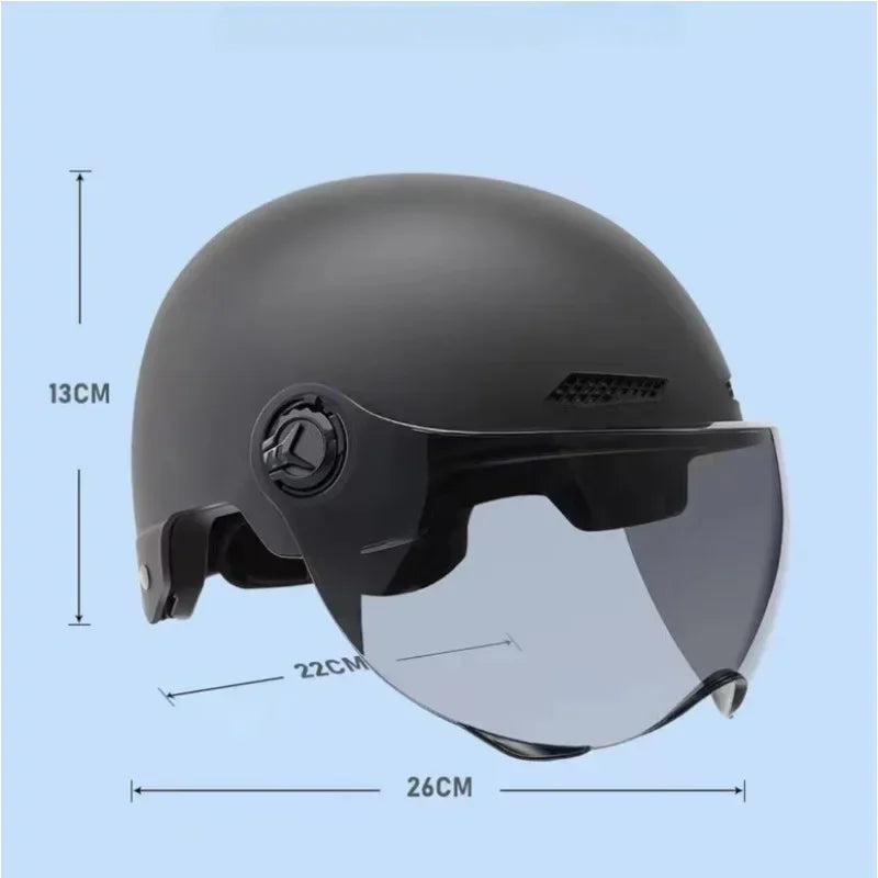 3C Certified Cartoon Half Helmet for Adults and Children with Goggles