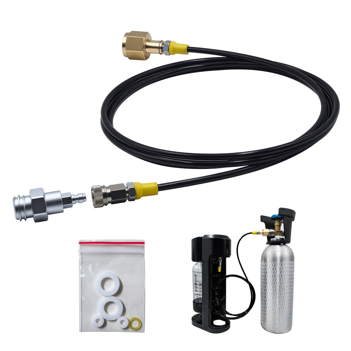 Soda Maker CO2 Tank Adapter Kit &ndash; Quick Disconnect