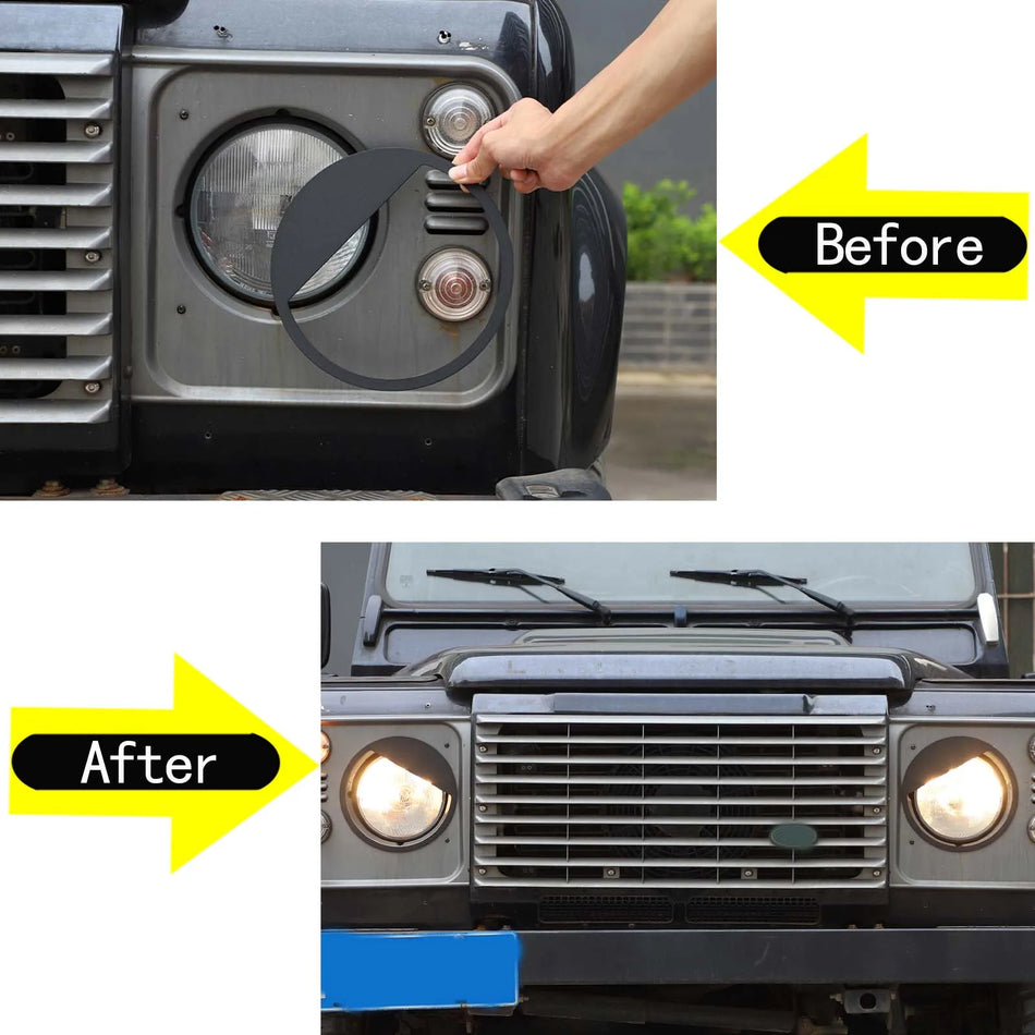 Алюминиевые накладки на рамку для Land Rover Defender Angry Eyes