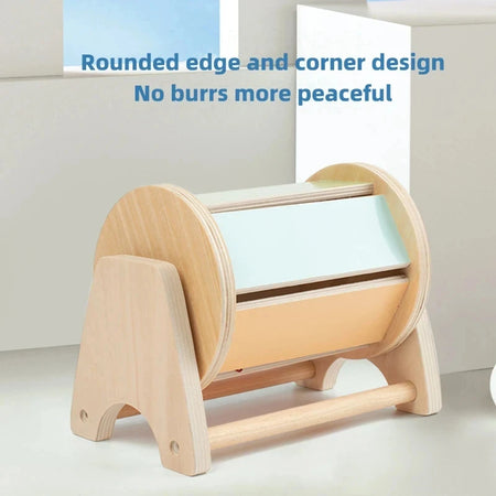 Montessori Coin Ball Box &ndash; Wooden Object Permanence Box