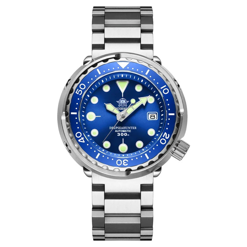 ADDIESDIVE Automatic Mechanical Diving Watch - Stainless Steel, Scratch Proof, Waterproof 3 Steel Blue / NH35