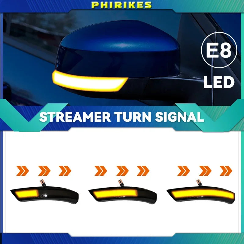 Ford Focus Sānu spoguļa secīgā gaisma dzeltena 12V