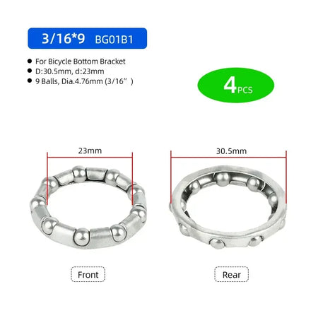 DEEMOUNT 4pcs Ball Retainers &ndash; Durable Heat Treated Carbon Steel BG01B1 4pcs / CHINA