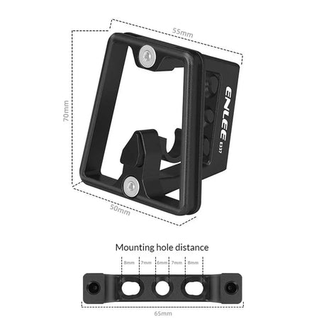 ENLEE Folding Bicycle Front Bag Raised Base Aluminum Alloy Front Carrier Mount Adapter Raiser For Dahon Brompton Folding Bike by InterCyprus Trading Ltd
