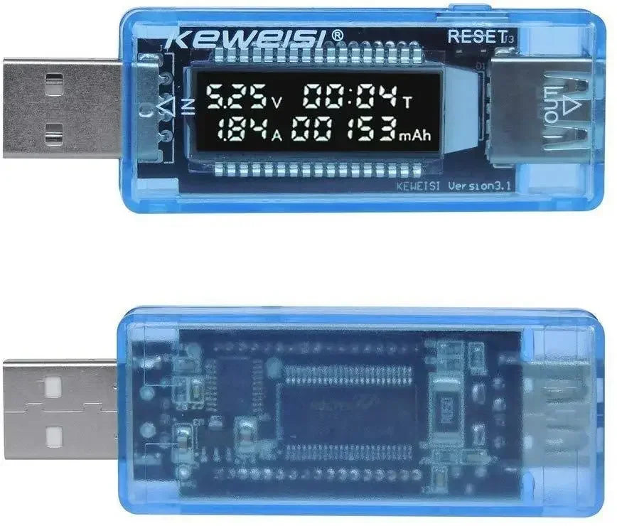 KWS-V20 USB Battery Tester &ndash; 0.91in OLED Screen Compact