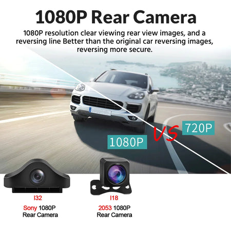 E-ACE I18 Rearview Mirror Camera &ndash; FHD 1080P Night Vision