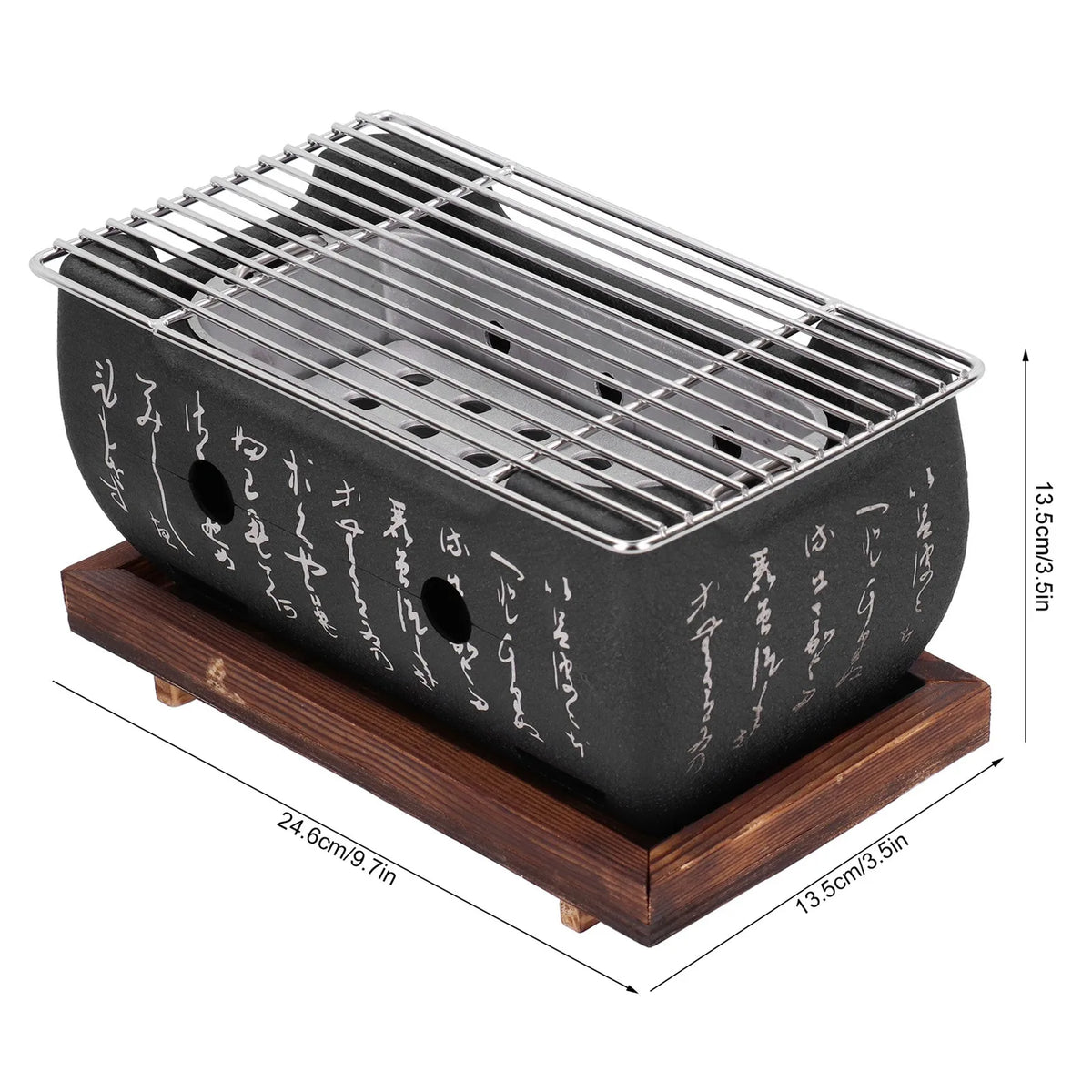 Japanese Barbecue Grill Mini &ndash; Portable Aluminium Grill