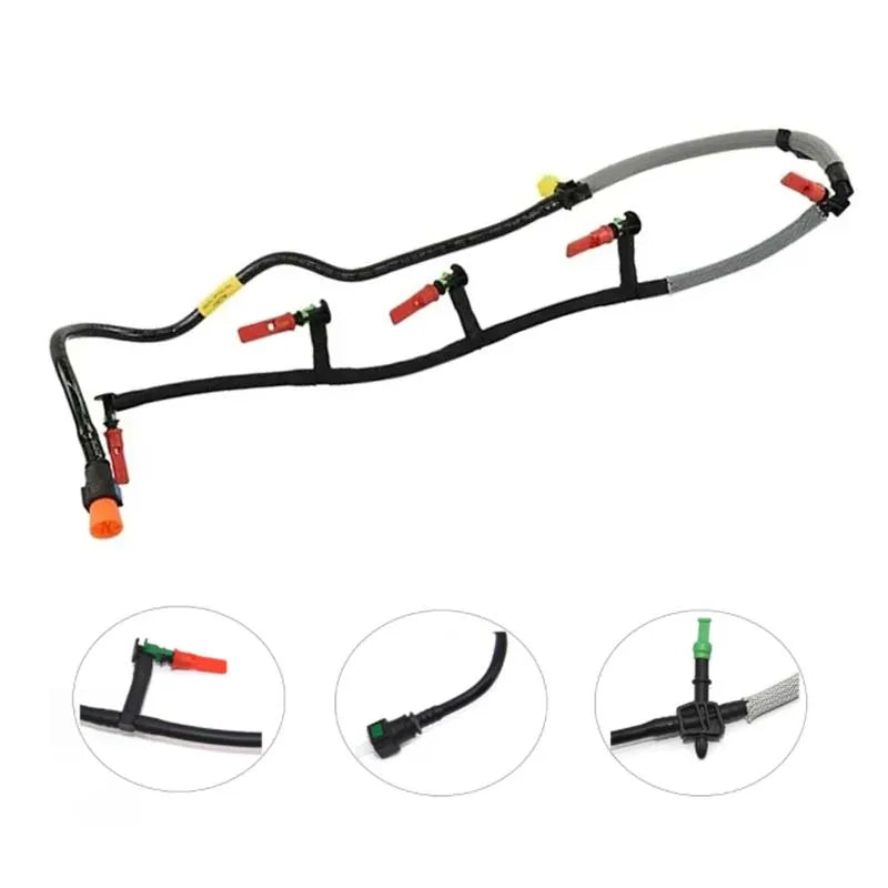 Diesel Fuel Injection Pipe Overflow Leak-Off Hose for Ford Ranger 3.2L