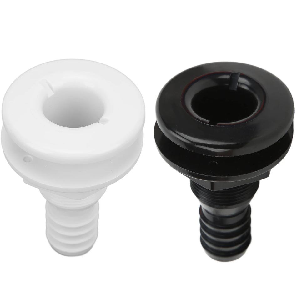 EBTOOLS 1In Thru Hull Fitting ABS, Priamy hadicový spoj