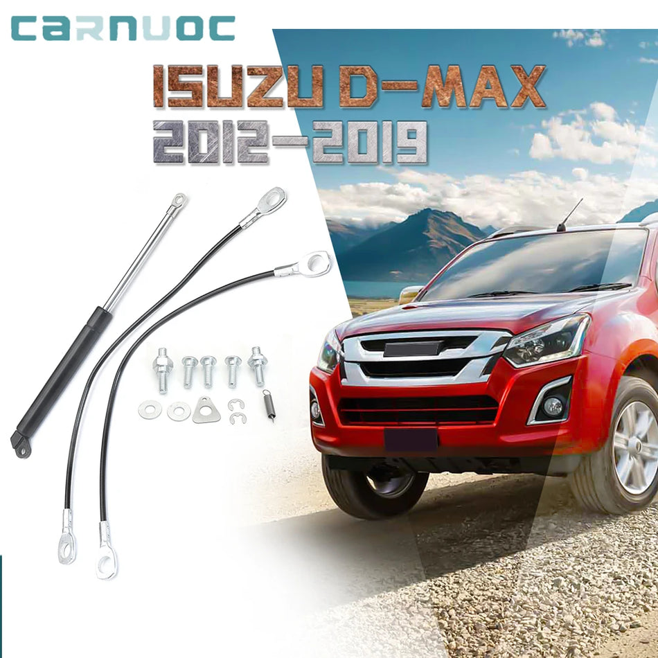 Rear Trunk Lift Support Gas Spring for Isuzu D-Max 2012-2019 Tailgate Damper Replacement, Steel Body