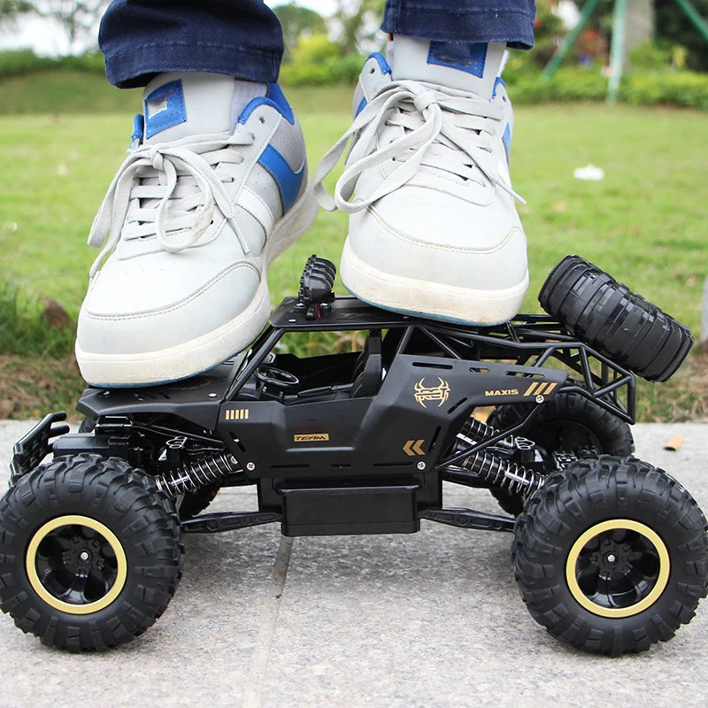 1:12 / 1:16 4WD RC Car with LED Lights - Remote Control Off-Road Trucks for Kids