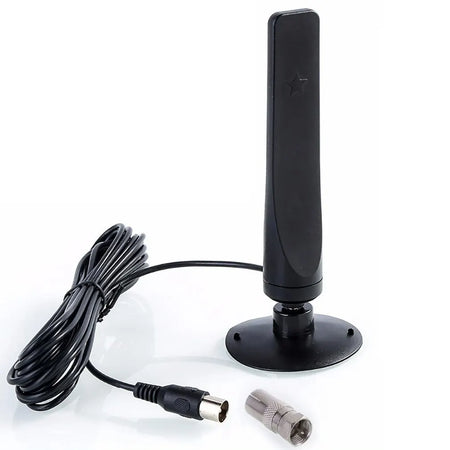 DVB-T2 Antenna Mini &ndash; 270 Mile Range Amplified Indoor Use black / CHINA