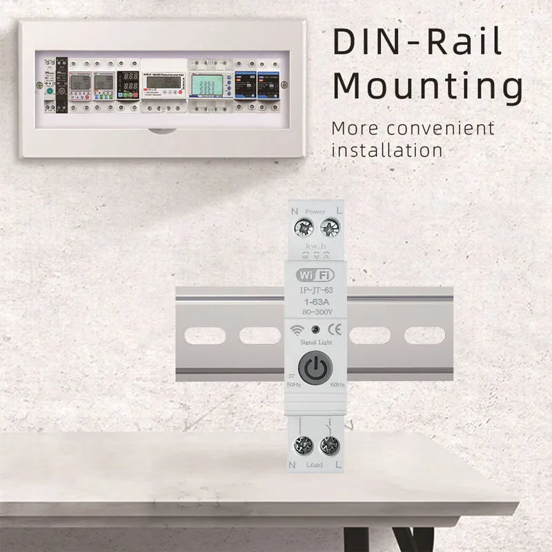 Tuya Smart WiFi/ZigBee Circuit Breaker with Energy Monitoring and Timer