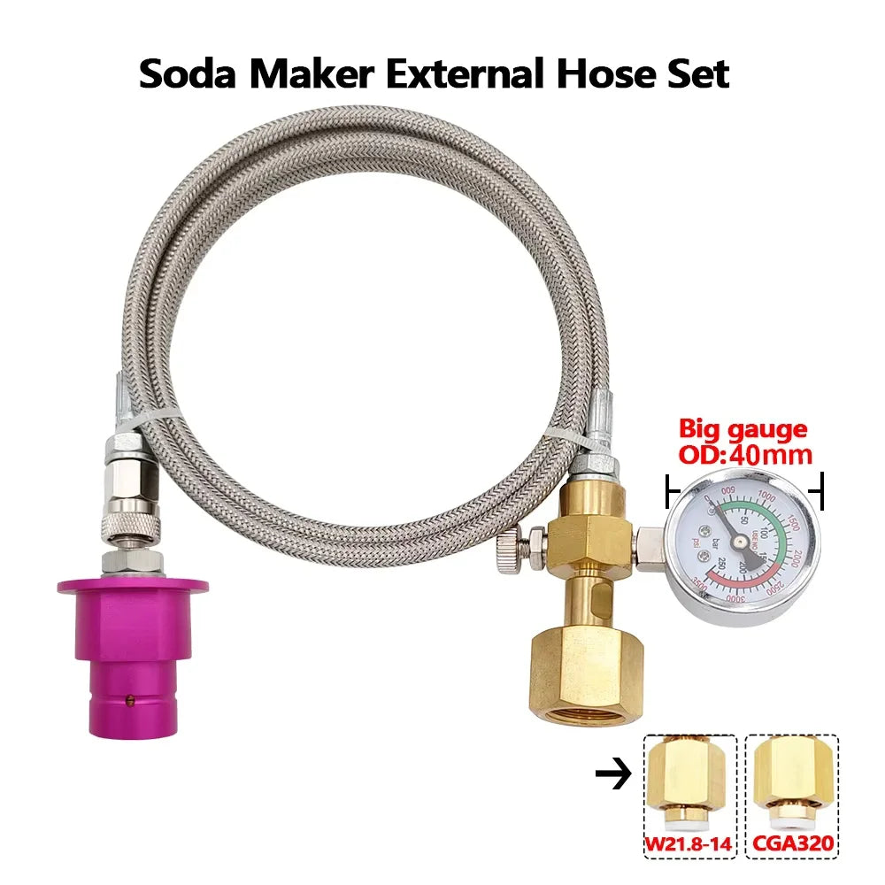 Soda Hose Kit Soda Maker Quick Connect &ndash; Flow Control Valve