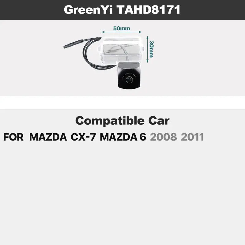Dynamic Trajectory AHD Car Plate Light Rear View Camera For Mazda CX-7 CX-5 CX-3 CX-4 Mazda 6 Mazda 3 Axela BM Mazda2 Mazda5 M5 by InterCyprus Trading Ltd
