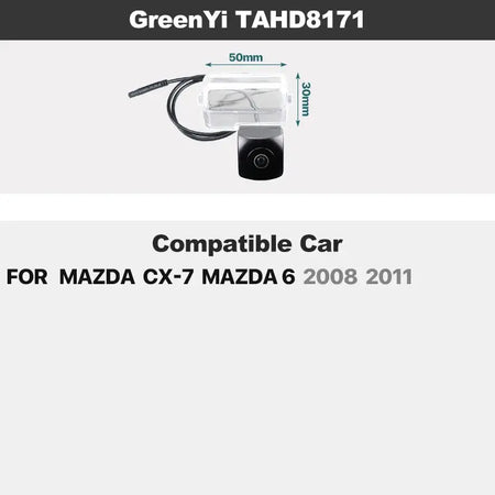 Dynamic Trajectory AHD Car Plate Light Rear View Camera For Mazda CX-7 CX-5 CX-3 CX-4 Mazda 6 Mazda 3 Axela BM Mazda2 Mazda5 M5 by InterCyprus Trading Ltd