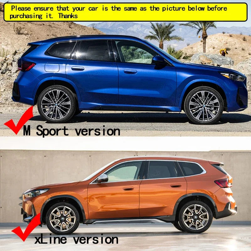Juodi ABS Purvo Apsaugai BMW X1 IX1 U11 M Sport 2022-2024