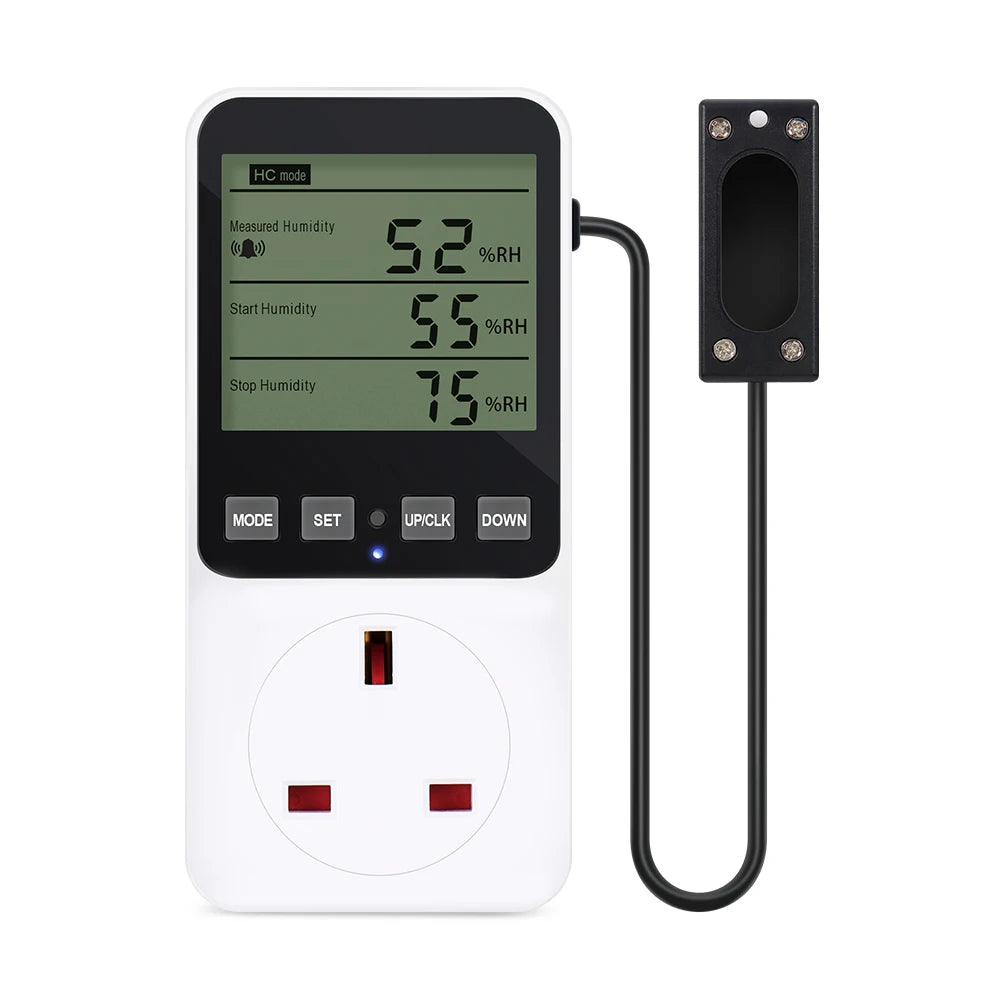 Humidity And Temperature Control Socket &ndash; Temp Sensor UK Plug