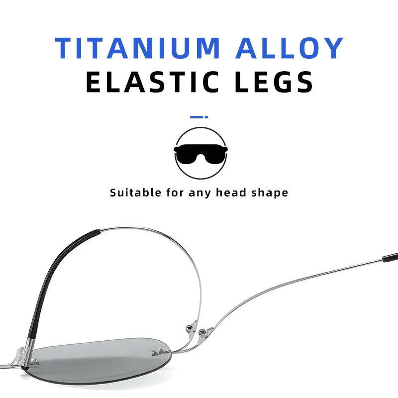 CLLOIO Ultralight Titanium Sunglasses &ndash; Photochromic