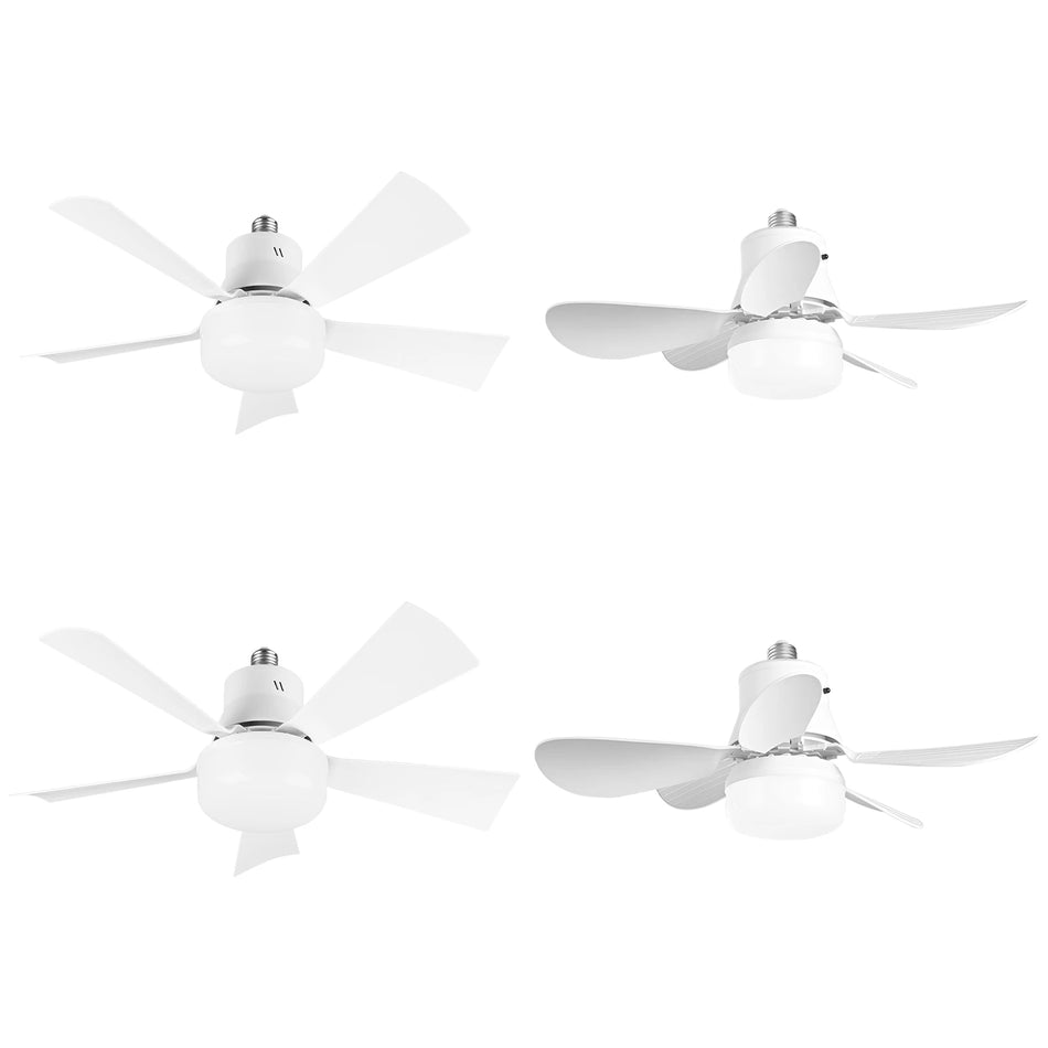 Ventilador de Techo con Luz Control Remoto LED 3 Luces de Color