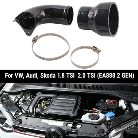 PIKBUK High-Flow Turbo Inlet Pipe for Volkswagen Audi Seat Skoda 1.0TSI Part Number 04C129656L Performance Upgrade Auto Part by InterCyprus Trading Ltd