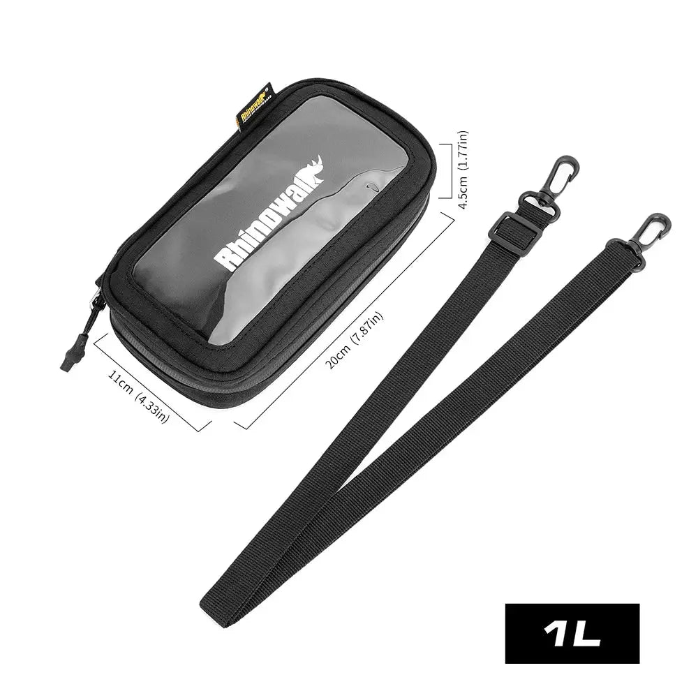 Rhinowalk Motorcycle Multi-Functional Expandable Phone Bag 1L Supports 7 Inch Phone Easy Navigation Molle Model Tool Bag by InterCyprus Trading Ltd
