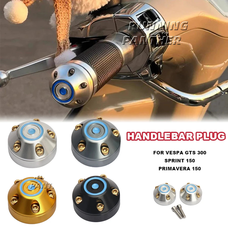 CNC Alumīnija Stūres Rokturi Vespa GTS300, Primavera 150, Sprint 150 Stūres Galu Komplekts